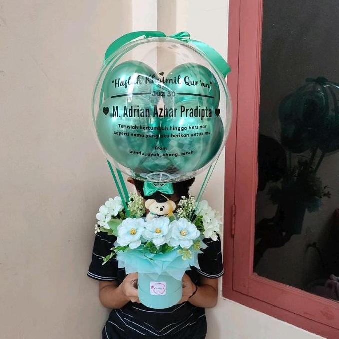 Fiore- Buket Balon Bunga Buket Balon Small Boneka Mini