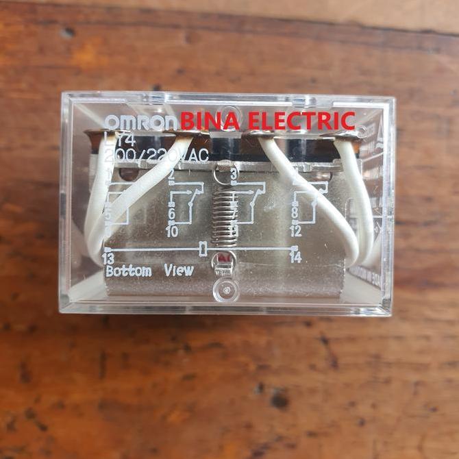 Relay Omron Ly4 220V 14P Original / Omron Relay Ly 4 220 V 14 Pin Ori Termurah