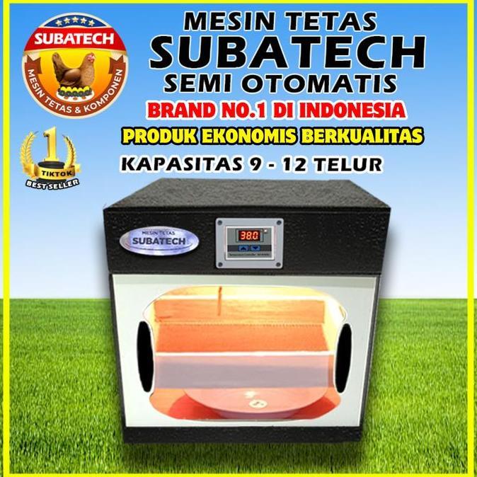 Dongmul- Subatech Mesin Tetas Semi Otomatis Kapasitas 9-12 Telur Ayam Bebek Burung Dengan Sistem Pem