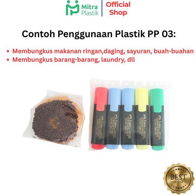 Plastik Pp Lebar 45 Tebal 03 45X60 45X65 45X75 Kantong Plastik Bening