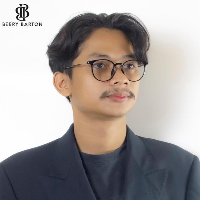 Donna- Kacamata Pelajar Oval Untuk Pria Dan Nita Jah Kecil Yang Cantik Frame Oval I Plastik Tr90 I B