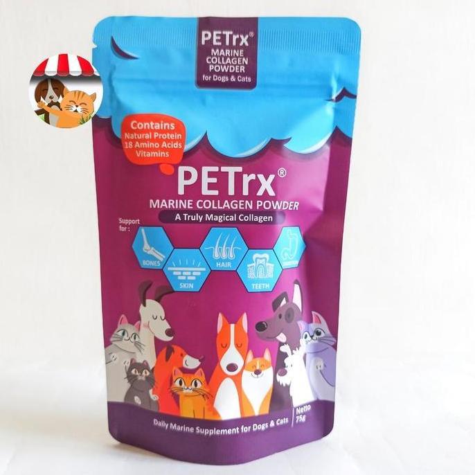 Supplement PETrx Marine Collagen Powder - Vitamin Bulu Kucing Anjing
