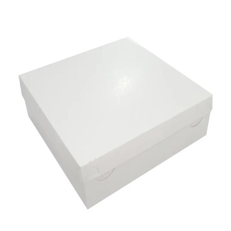 Terlaris Dus Nasi Kotak [50 Pcs/ 20 X 20 Cm] / Kotak Nasi Putih Polos Tutup Pisah (Bahan Tebal) Ukur