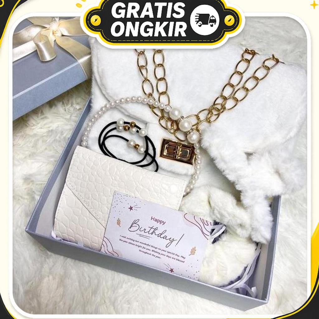 Hampers Giftbox Lova Bag Kado Ulang Tahun Cewek/Kado Pacar/Kado Istri/Hampers Lebaran/Kado Anniversa