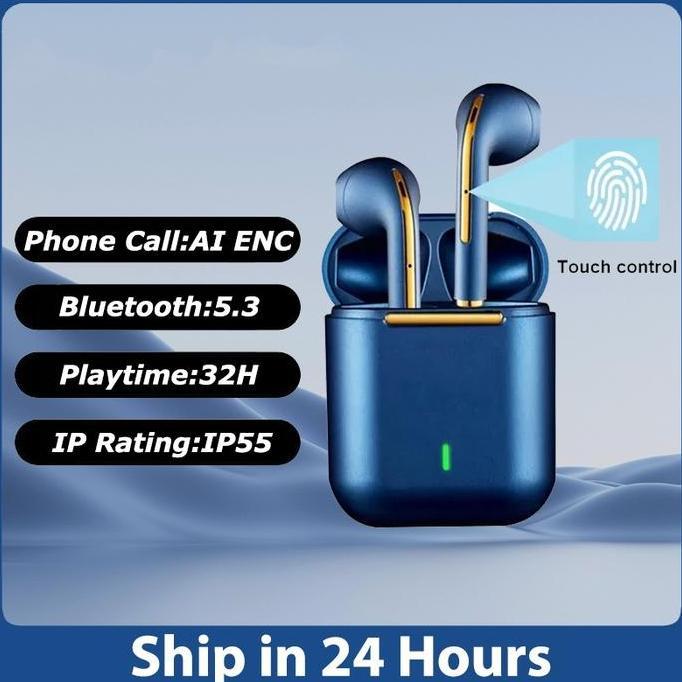 J18 Earbud Nirkabel Earphone Mini Waterproof Headphone Bluetooth TWS Headset