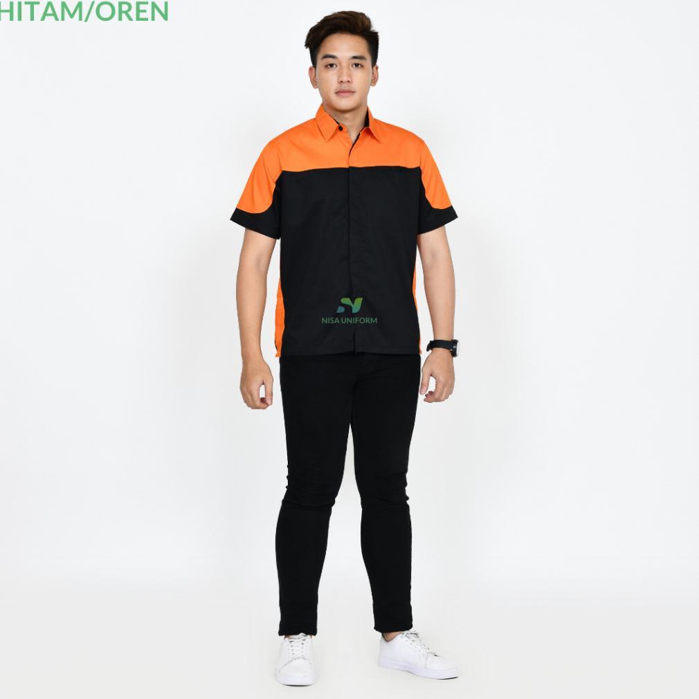 Diskon Baju Seragam Kerja Indihome/Kemeja Promosi Indihome/Custom Bordir Indihome/Baju Indihome Mera