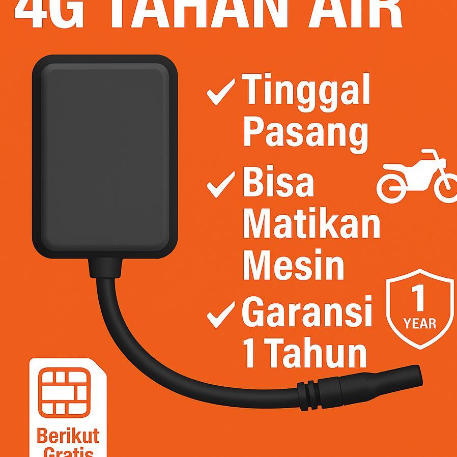 Gps Tracker Motor Gx-03 Tahan Air Jaringan 4G Komplit Tinggal Pasang