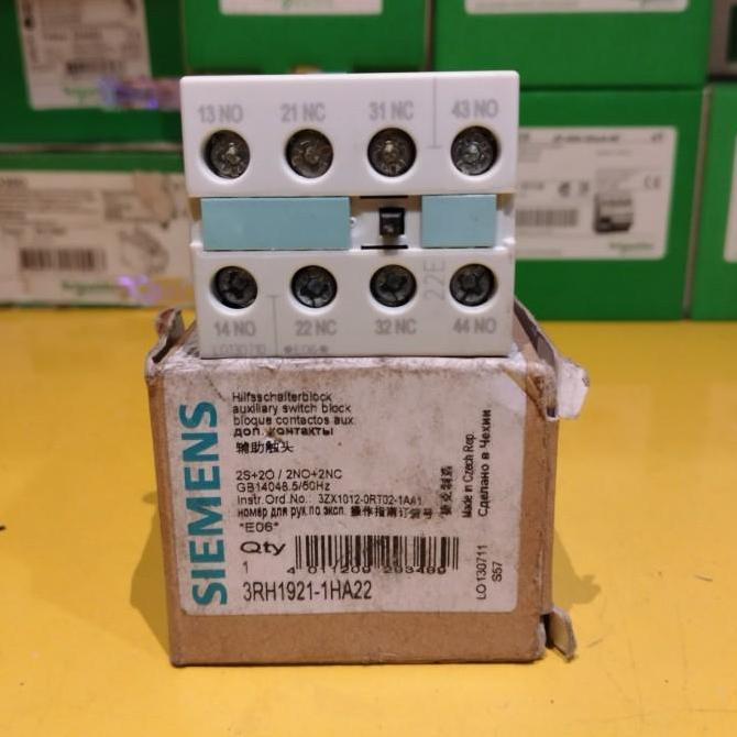 SIEMENS 3RH1921-1HA22 AUXILIARY SIEMENS 2NO+2NC AUXILIARY CONTACTOR SIAP KIRIM