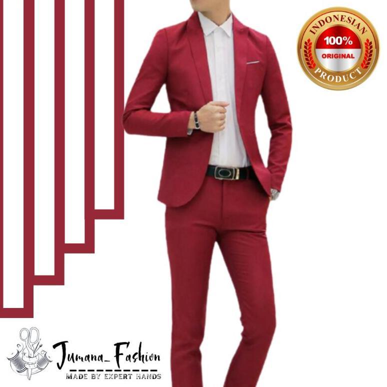 Free Ongkir Setelan Jas Formal Pria | Set Jas Pernikahan | Jas 2In1 Pria