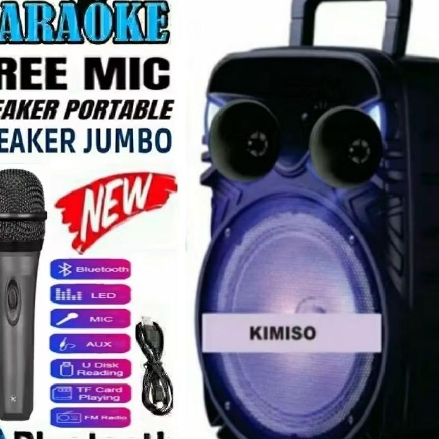 Speaker Bluetooth Super Bass Ukuran 6.5Inc 3381  Bonus Mik