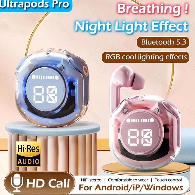Air31 Earphone Bluetooth dengan Mikrofon HiFi Stereo Headset Bluetooth Sentuh Speaker Mini Bluetooth