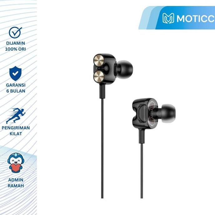 ROCK Mutin Dual Unit Drivers Stereo Earphone HiFi Upgrade ROCK Zircon