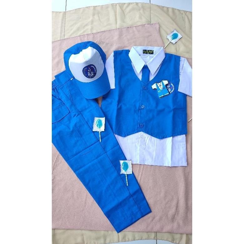Diskon Seragam Tk Nasional Seragam Biru Putih Panjang Seragam Sekolah Seragam Tk Paket Lengkap