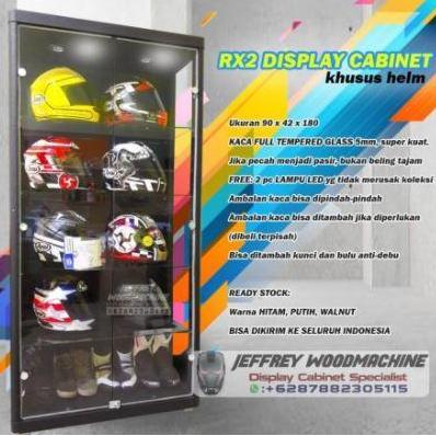 Lemari Rak Organizer Helm ARAI SHOEI KBC NOLAN HJC SUOMY LS2 terlaris