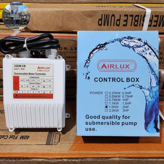 Control Box Pompa Satelit 2 Hp 1.5 Kw Airlux Terbaik