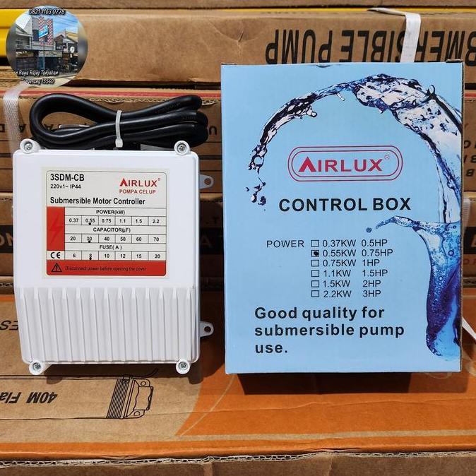 Control Box Pompa Satelit 0.75 Hp 0.55 Kw Airlux Asli