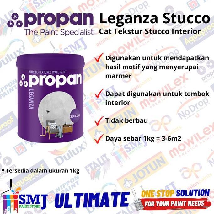 Selikobrter - Cat Tembok Tekstur Motif Marmer Interior Propan Leganza Stucco STC-240 1kg