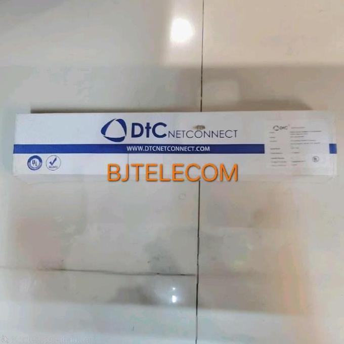 Murah Patch Panel 24Port Cat 6 Dtc Netconnect Lengkap Modular Jack Cat 6 Dtc Original