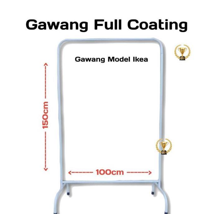 Gawang Full Coating Model Ikea / Gawang Baju Elegan Besi Kokoh Wardrobes Gantungan & Jepitan Baju