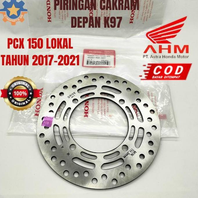 Piringan Cakram Depan Honda K97 Pcx 150 Lokal Tahun 2017 Sampai 2021 Original Asli Ahm Disc Brake Be