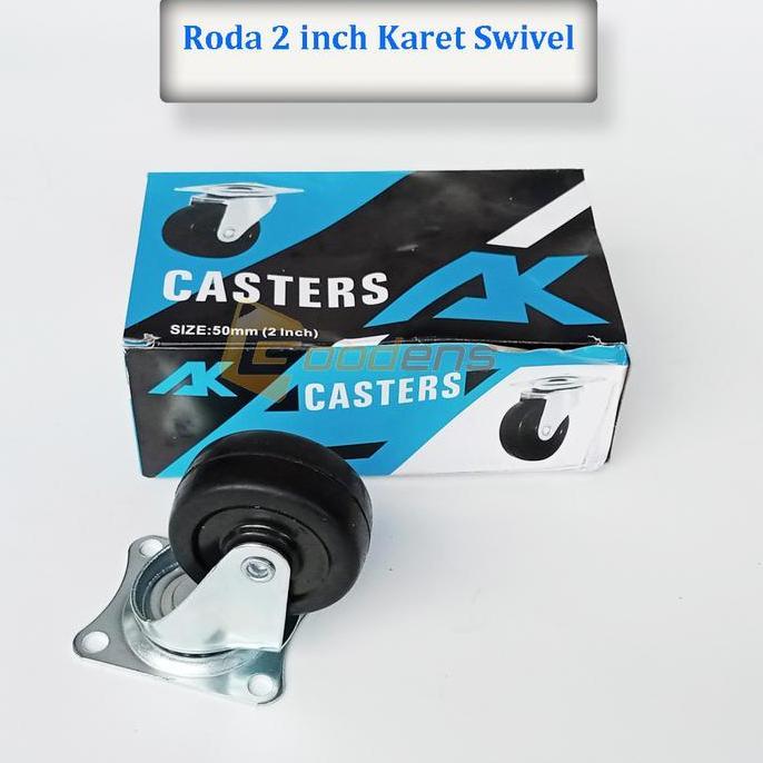 RODA KARET 2 INCH HIDUP RODA CASTER RODA GEPENG PROMO
