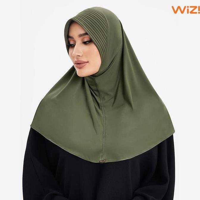 Wizi Baju Gym Wanita Pakaian Olahraga Muslim Hijab Sport Untuk Bersepeda Lari Senam Gym  Mt01+Ao01