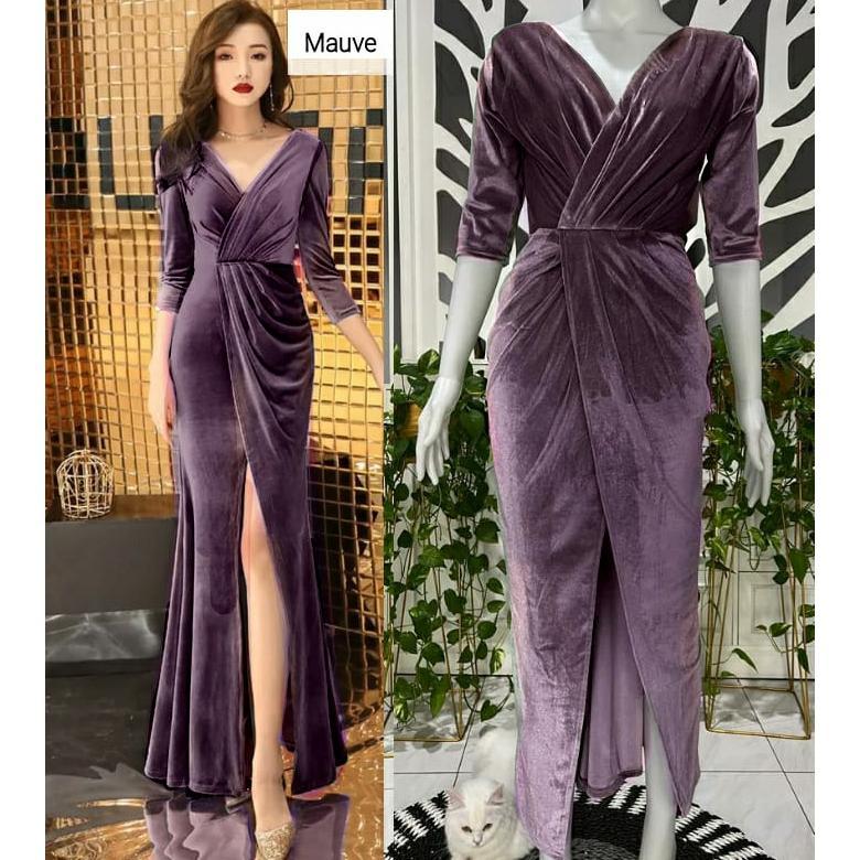 ORIGINAL LONG DRESS KEZIA BLUDRU VELVET