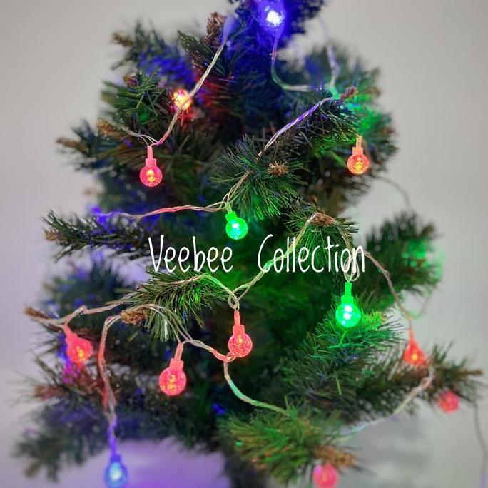 Lampu Hias Natal Led Bening/ Lampu Hias Pohon Natal Pohon Terang