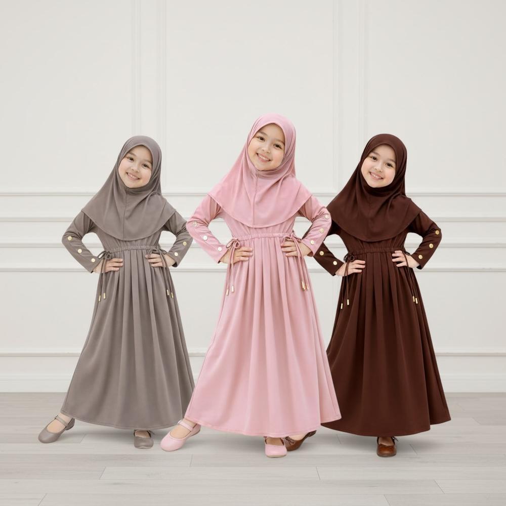 PREMIUM GAMIS ANAK MEWAH DRESS ANAK PEREMPUAN - GAMIS ANAK MEWAH BAHAN HALUS LEMBUT INARA