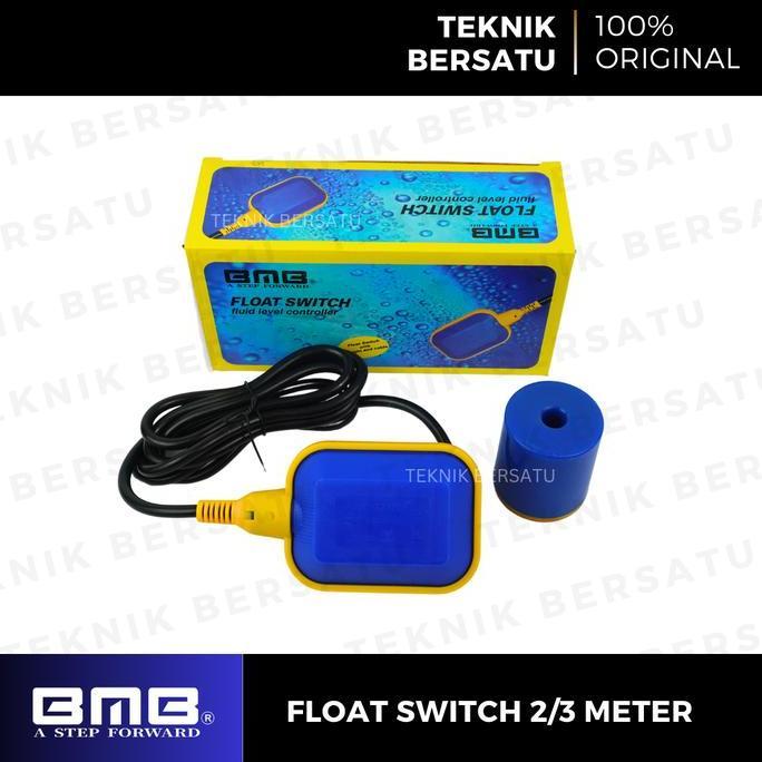 Bmb Otomatis Pompa Air Celup 2/3 Meter  Float Switch Sensor Apung / Pelampung Air Tandon Otomatis Re