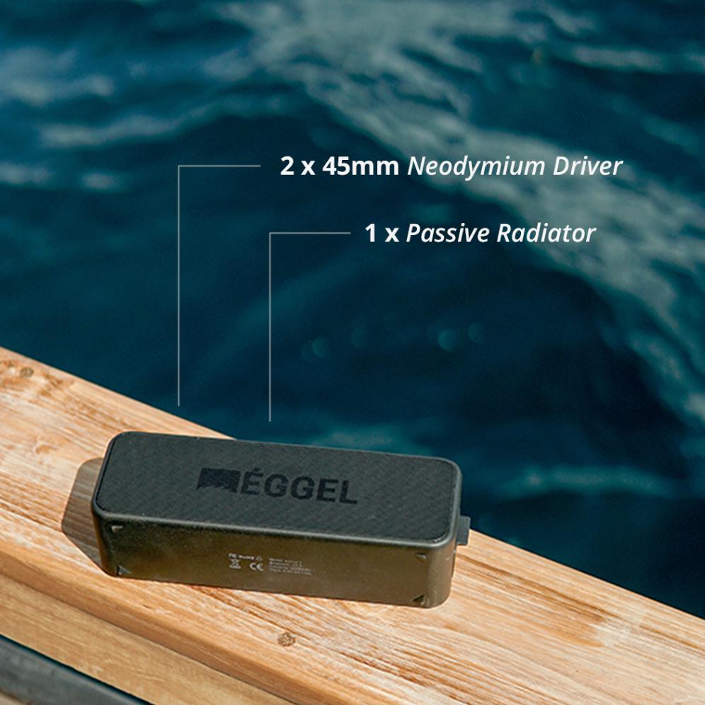 NEW EGGEL ACTIVE 2S WATERPROOF PORTABLE BLUETOOTH SPEAKER