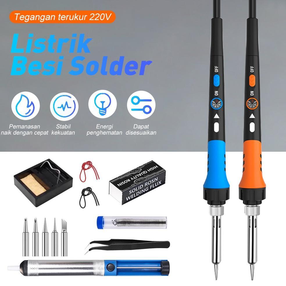 Paket Solder Listrik Lengkap Set Solder Listrik Lengkap Dengan Multimeter Iron Tool Kit 60 W Solder 