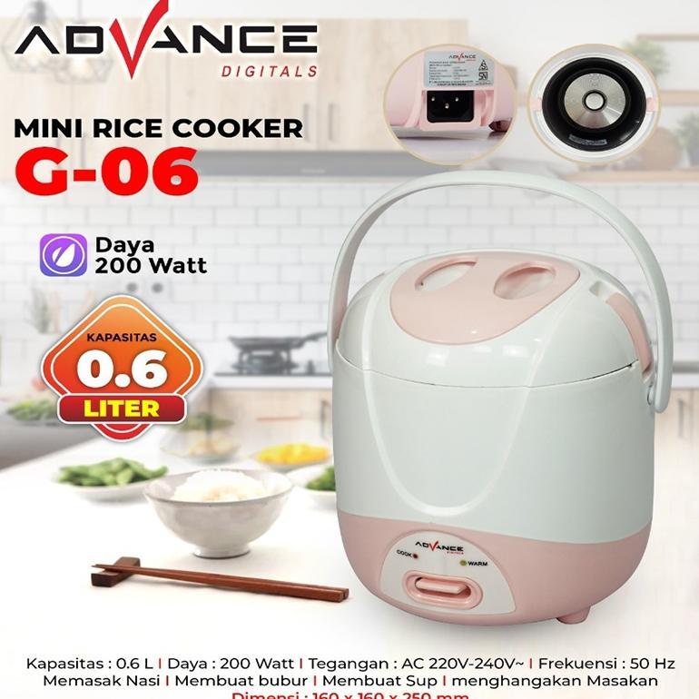 PROMO TERBARU Advance magic com G-06 rice cooker 0.6 liter rice cooker mini rice cooker low watt mag