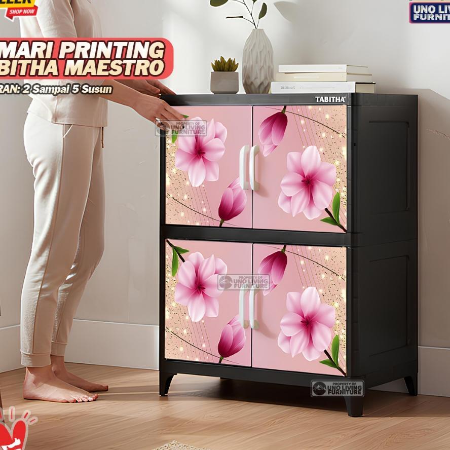 Lemari Pakaian Plastik Tabitha Maestro Printing Lemari Pintu Printing Lemari Kaca Tabitha Minimalis