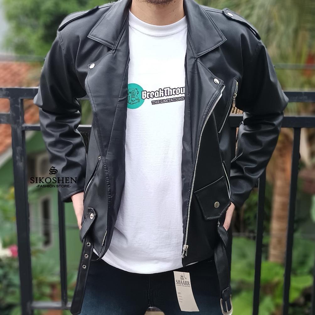 OFFICIAL Jaket Semi Kulit Rockers Ramones Changcuters / Jaket Pria