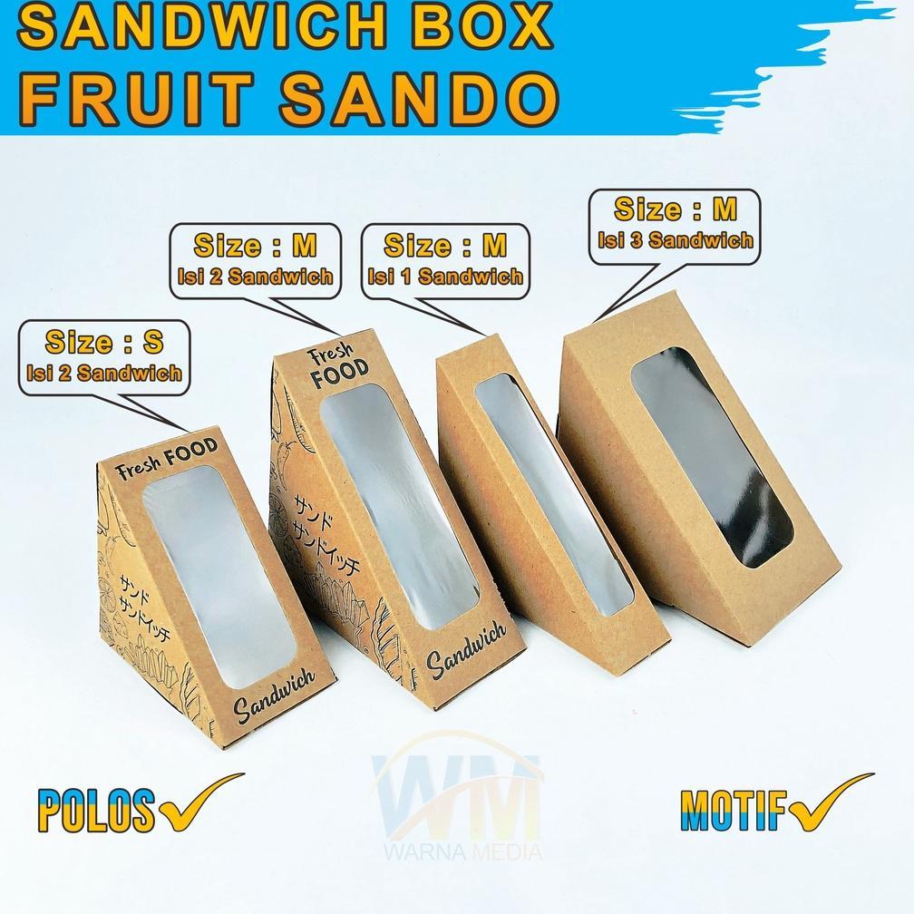 NEW PRODUCT MIKA SANDWICH SEGITIGA / MIKA SANWICH BUAH / SANDWICH BOX FRUIT SANDO / KEMASAN SANDWICH