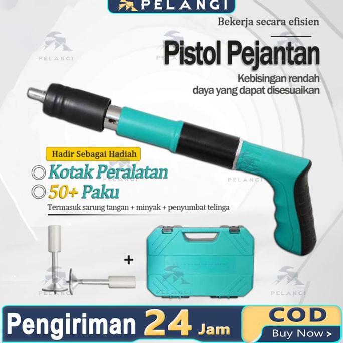 GARAVAR (COD) Nail Gun Hand Riveters Alat Tembak Paku Beton Nail Fastener Mini Ramset Gun Nailer Mur