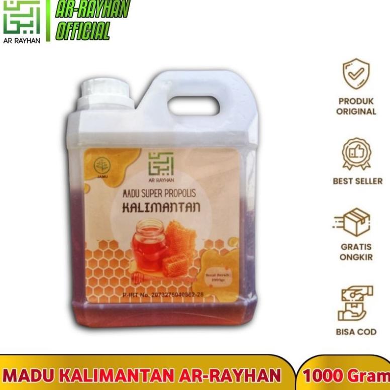 (Terbaru) AR RAYHAN Madu Super Propolis Kalimantan plus Bee Pollen 1kg (Terlaris)