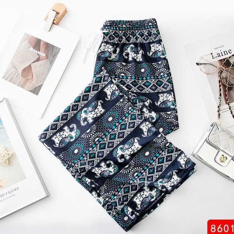 Limited Viral Kulot Gajah Thailand | Kulot Import Rayon Motif Gajah