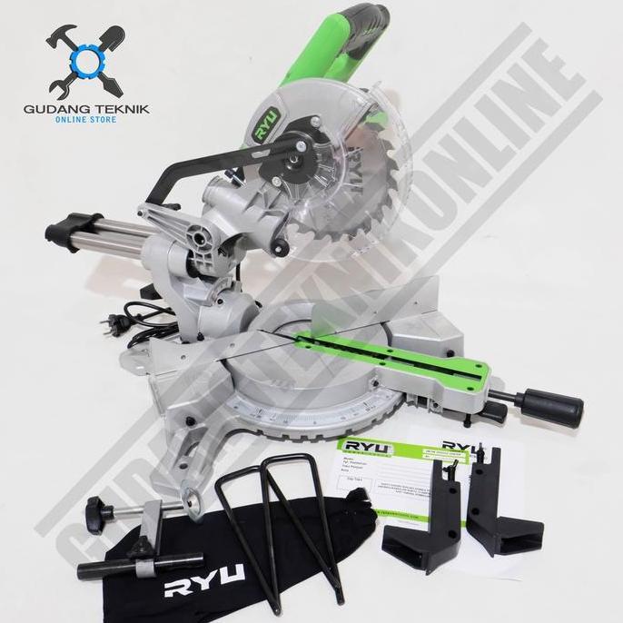 TERAR RYU RMS180-1 / Mitter Saw 7 Inch Sliding / Mesin Potong Aluminium 7inch  Sliding / Miter Saw  