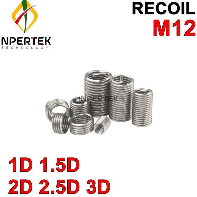 URGAN Recoil M12X1.75 Thread Helicoil M12 X 1.75 Drat Baut Repair Kunci