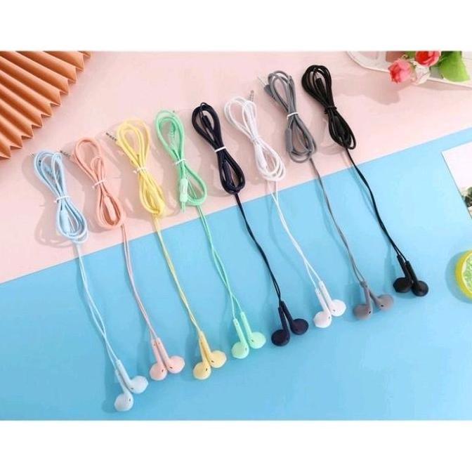 GARAVAR Earphone Kabel U19 Macaron / Earphone Macaron Warna Warni Earphone Telepon Handsfree