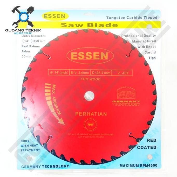 SAVAN Mata Pisau KAYU Circular Saw ESSEN 14" 40T 60T Circular Saw Blade