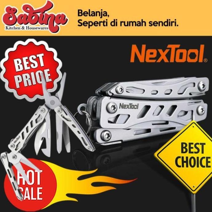 GARAVAR Pisau Lipat Alat Multifungsi 10 in 1 Mini Knife Outdoor Survival Tool