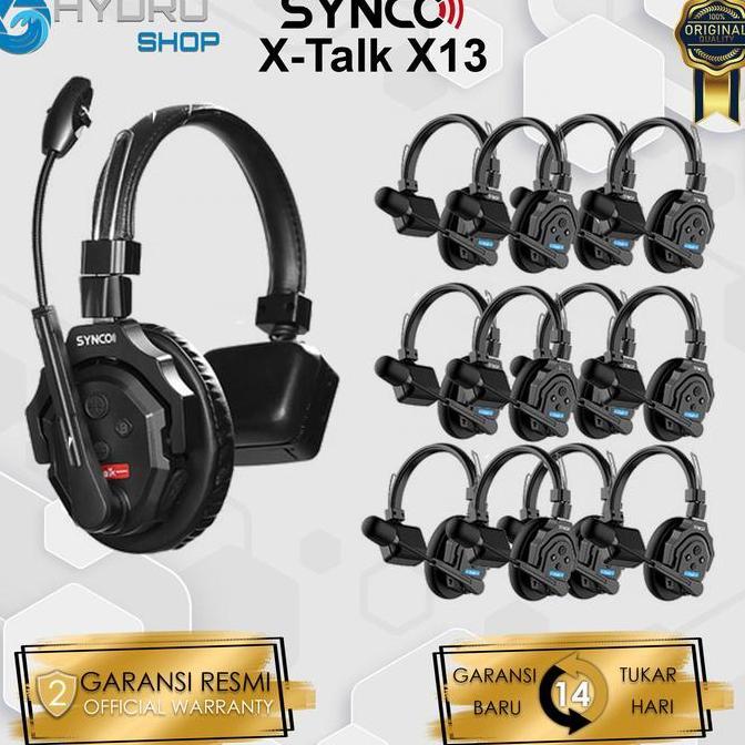 TERLARIS SYNCO X-TALK X13 WIRELESS INTERCOM SINGLE-EAR HEADSET / SYNCO X TALK X13 / SYNCO X13