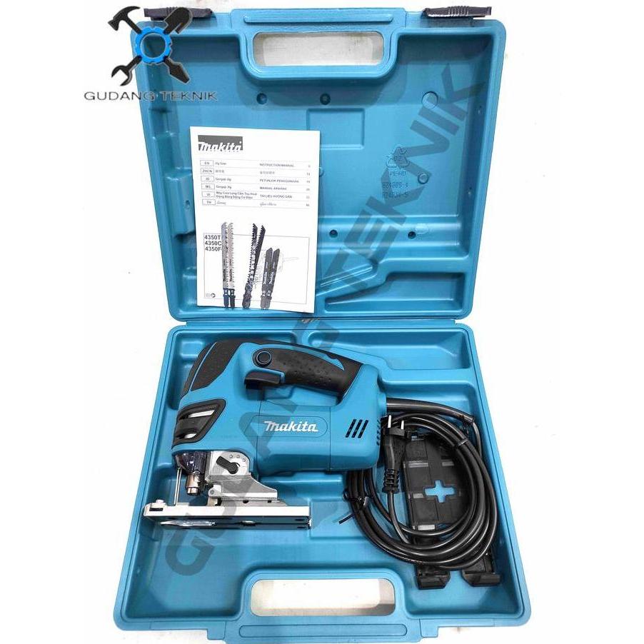 XERANA Mesin Jigsaw 4350FCT MAKITA Mesin Jig saw Pemotong Potong Gergaji Kayu