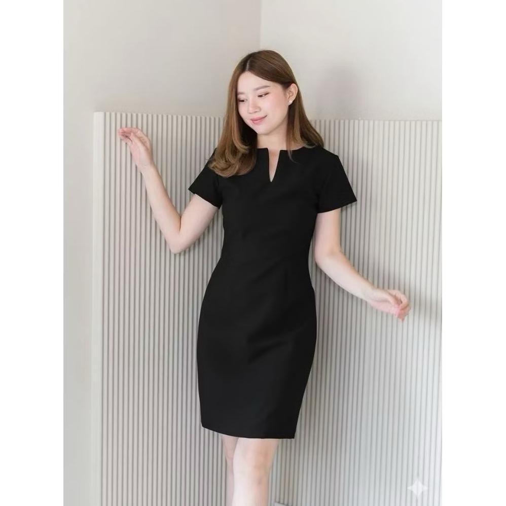 Wajib Punya Dress Wanita Casual Putih Scuba L-Xxl