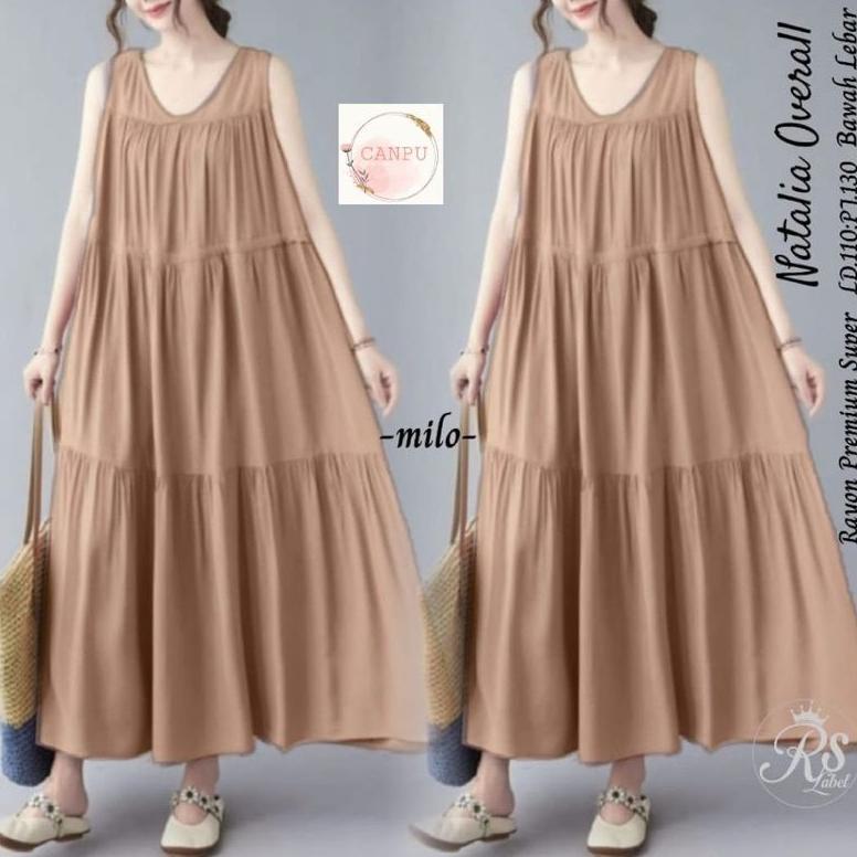 Saless Lola Dress Lekbong/Inner Dress Wanita/Dress Katun Rayon