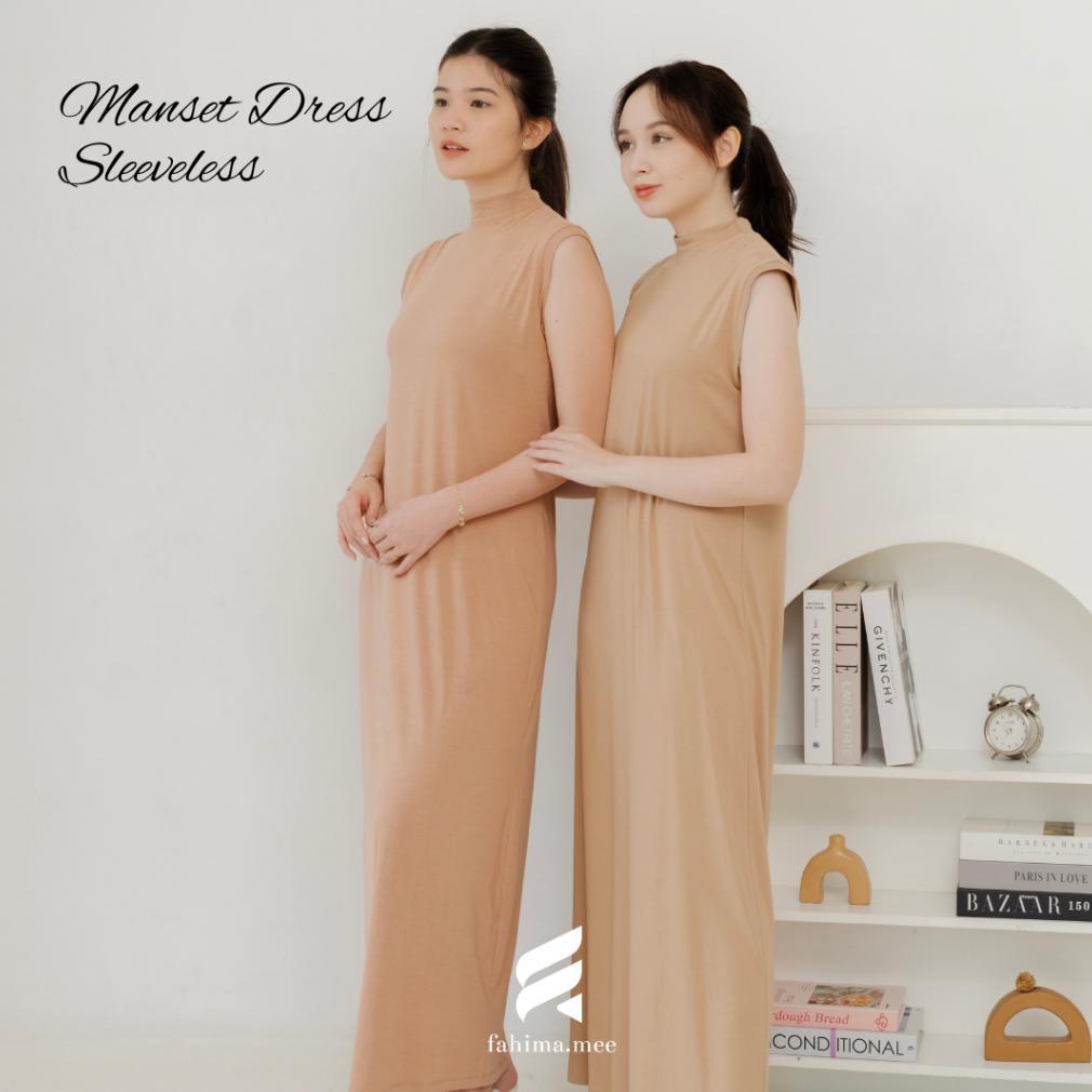 Tahan Lama Fahima - Manset Dress Cotton Rayon Premium Tanpa Lengan (Manset Dress Sleeveless)
