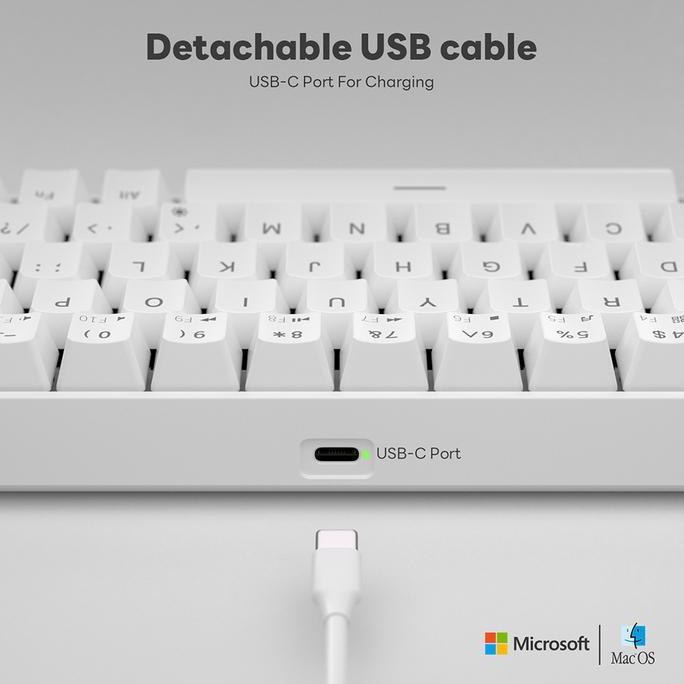 Rk Royal Kludge  RK68 Mechanical keyboard RGBWired  Hotswap Mechanical Keyboard Red Switch (TERBAIK)